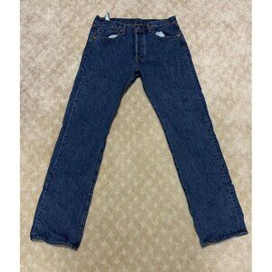 Levi's 501 Jeans Men's 32x34 Original Fit Straight Leg Button Fly Medium Wash